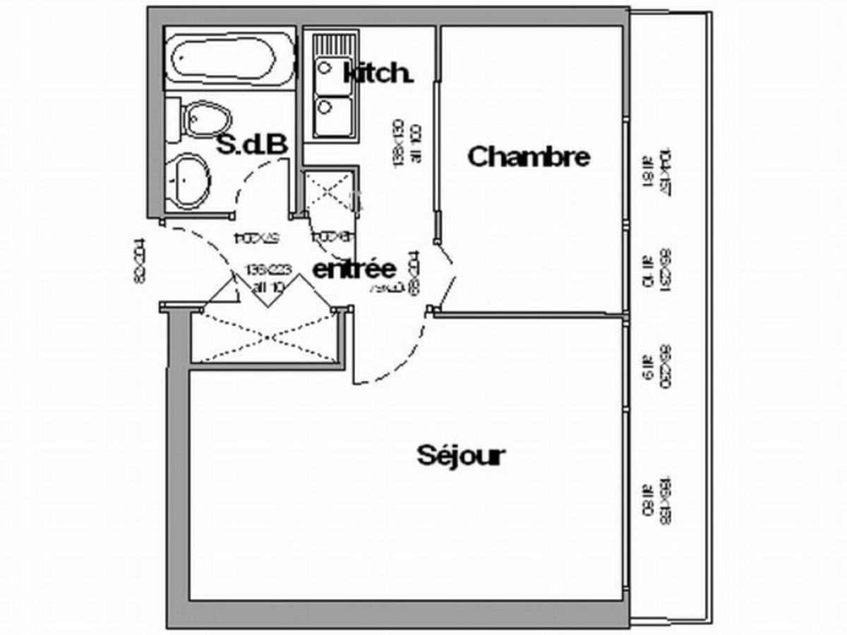 Appartement 2 Pieces Pour 4 Au Pied Des Pistes - Fr-1-340-14 Chamrousse Dış mekan fotoğraf